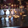 Lamp offerings to Lord Maitreya